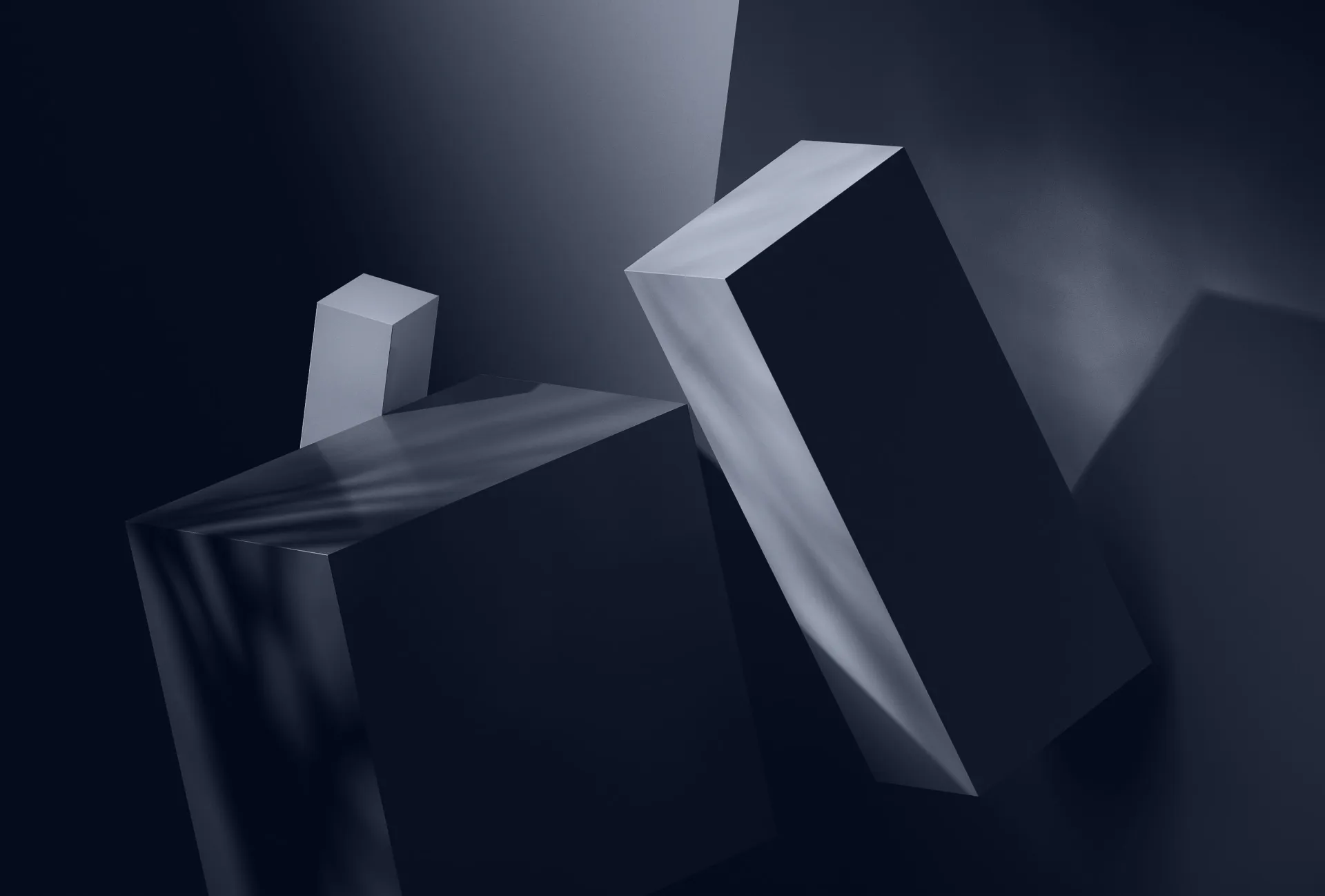 a black and white photo of some shapes